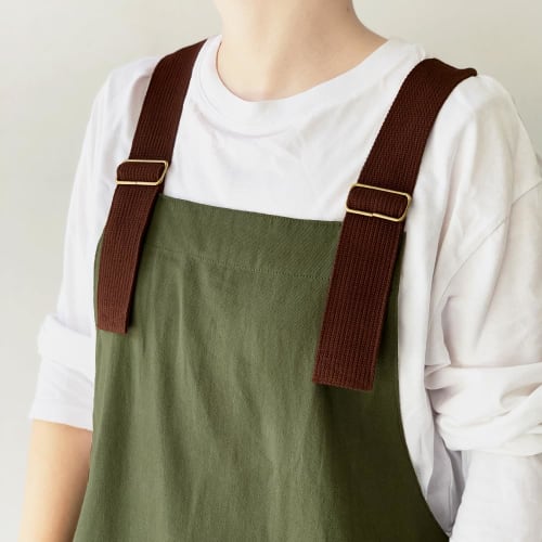 FABORI Official Coverall Apron for Men and Women with Pockets (Front and Back Pockets) (2300-04 Mustard)