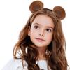 1Pc Plush Bear Ear Headbands - Soft & Adorable, Unisex Accessory For Daily, Parties, Cosplay, Ideal Gift For All Ages