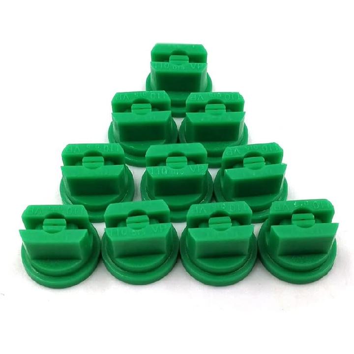 10 PCS Flat Fan Spray Nozzles Compatible with TP Teejet Compatible Plastic Tips Compatible with Boom Sprayer Farming-Related Irrigation and Cleaning