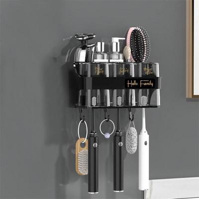 Organisateur d'accessoires de salle de bains, porte-brosse à dents, distributeur automatique de dentifrice, support mural pour brosse à dents, ensemble d'outils