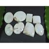 255Cts. Natural White Scolecite Mix Cabochon Loose Gemstone 08 Pcs Lot A-281