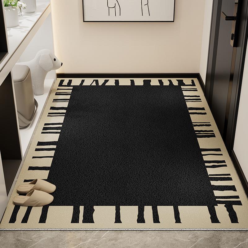 Light Luxury High-End Door Floor Mat, Dirt-Resistant, Wear-Resistant And Non-Slip Mat, Household Tailor-Able Mud Scraping Soil Silk Ring Floor Mat