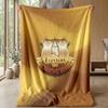 Coperta in Flanella con Stampa Calcio Everton, Morbida Calda Leggera Coperta da Divano Letto Campeggio