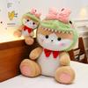 Cute Dinosaur Cat Plush Toys Bow Girl Children Birthday Holiday Gifts Dolls