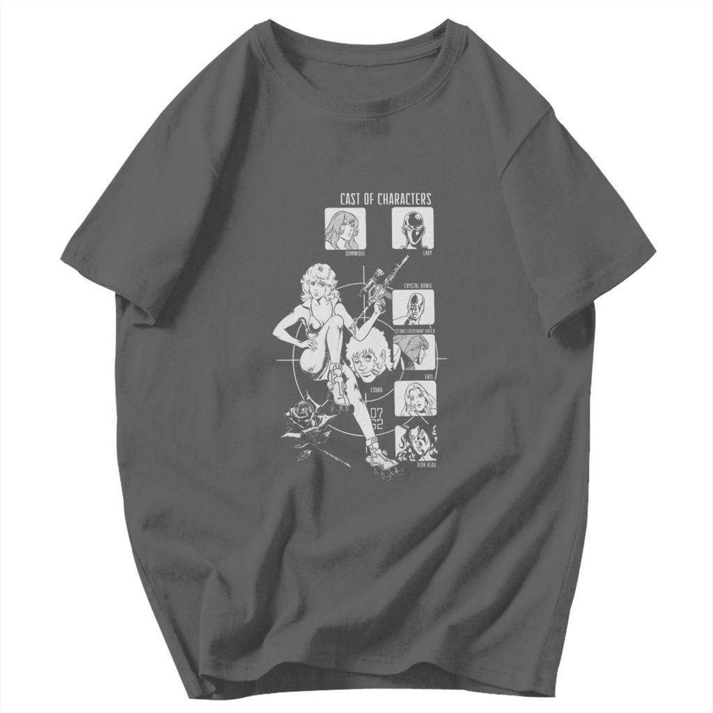 Men T Shirt Space Adventure Cobra Manga Idea Y2K Graphic Oneck Unisex Clothes T Shirts