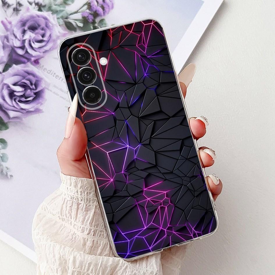 For Samsung Galaxy A26 A36 A56 5G Case 2024 New Stylish Flower Soft Clear Silicone Back Cover For Samsung A36 5G SM-A366B Bumper