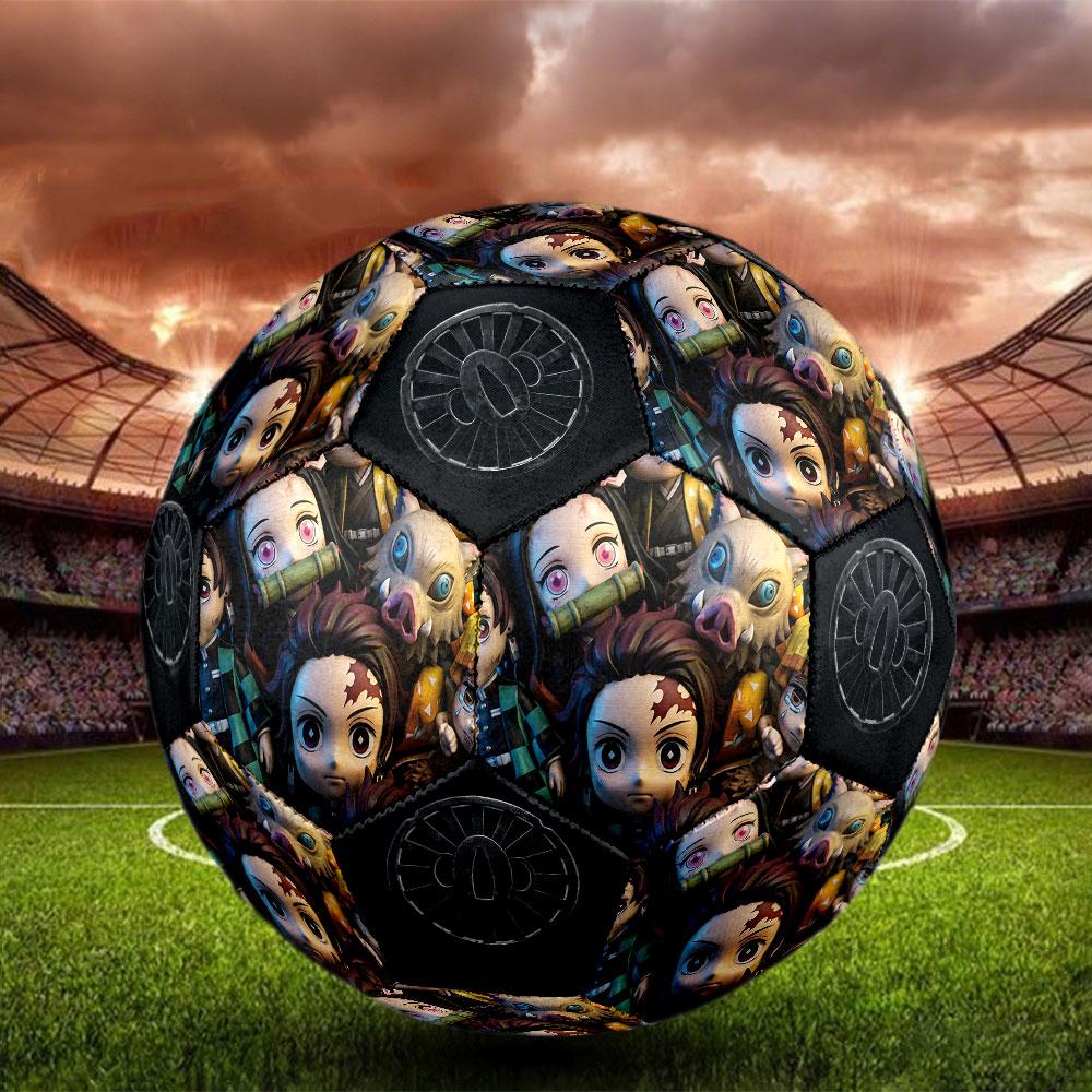 1pc Demon Slayer Kimetsu no Yaiba Soccer Ball Size 5 Indoor Soccer Ball Fashion Colorful Backyard Game - Great For Sports Fans Gift HE37