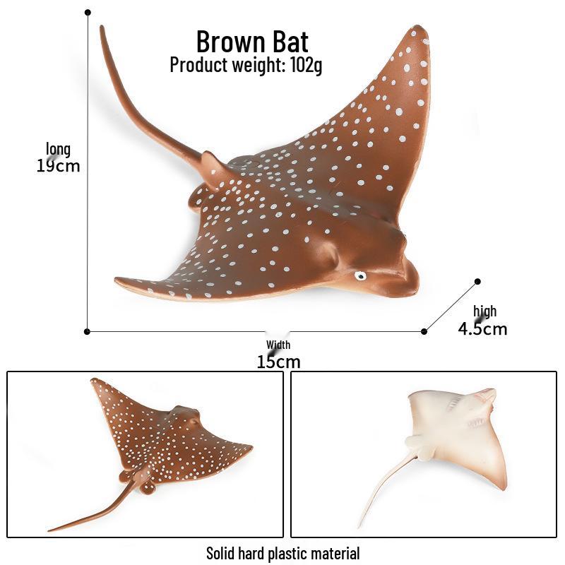 Marine Life Education Manta Ray Toy for Kids - Stingray and Devil Ray Cognitive Learning Gift