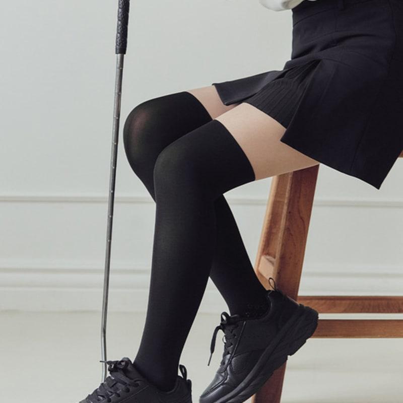 Marun5 Generous UV-blocking Knee Socks Two-Tone Golf Stockings