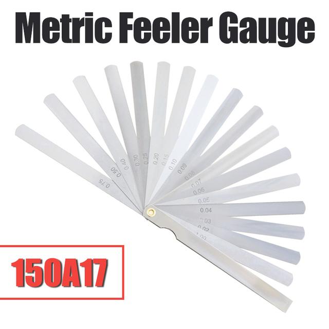 Feeler Gauge Metric Thickness Gauge Set For Measurement Sheet Gauge Blades Valves Foliage of Valves Spark Plug Gap Gauge Tools