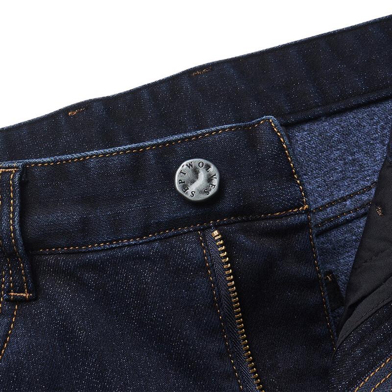 Septwolves Men's Washed Straight-Leg Denim Jeans