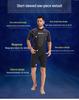 Traje de neopreno de manga corta para hombre de 3 mm: Protección Solar, Calidez, Traje de Surf y Buceo - Talla Mediana/Grande