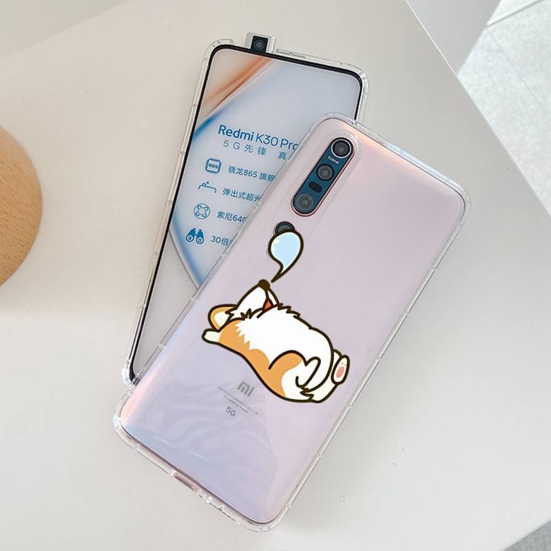 Cute Corgi Phone Case for Samsung A12 21 30 31 51 52 70 71 for Redmi8 9 10 for Honor10 70 50 Clear Case