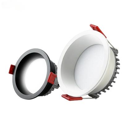 Eingebettetes LED-Downlight, blendfreier Scheinwerfer, Wohnzimmer, Flur, kein Hauptlicht, einstellbar, 9W12W, warmweißes Licht, Innenbeleuchtung