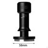 Coffee Espresso Tamper Flat and Threaded Replaceable Base Leveler Tool Bean Press Adjustable