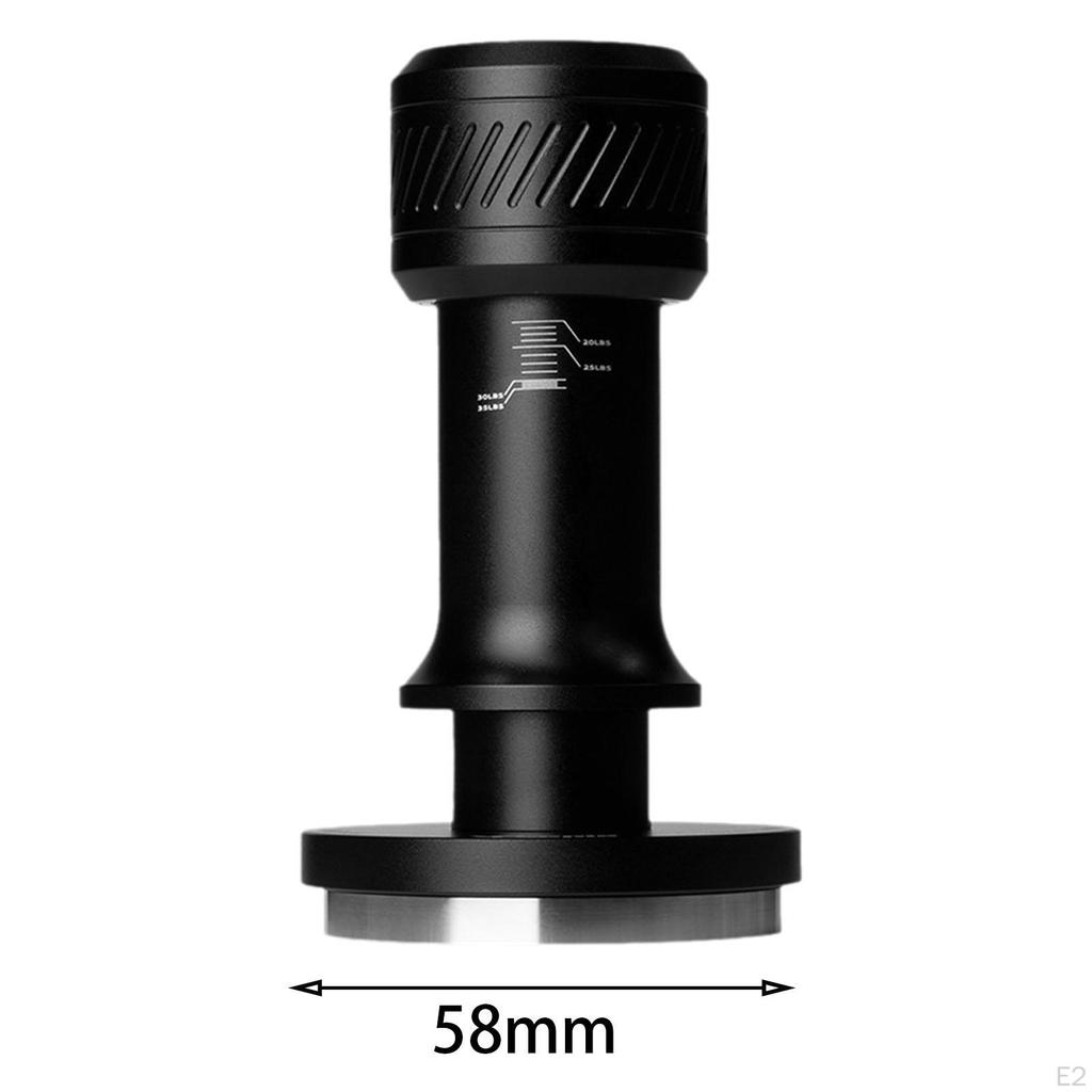 Coffee Espresso Tamper Flat and Threaded Replaceable Base Leveler Tool Bean Press Adjustable