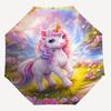 1PC Unicorn Fantasy Umbrella-8-Rib Reinforced, Automatic Open, Lightweight & Durable, Fashion Accessory for Outdoor-D341