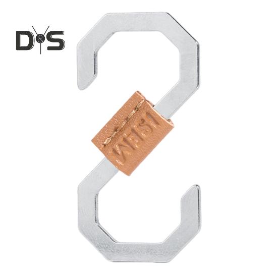 

Крючок из нержавеющей стали для кемпинга S-образный двусторонний рисунок 9 Прочный металлический легкий портативный пряжка для вешалки для альпинизма на открытом воздухе, пешего туризма и рюкзака S