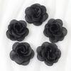 3/5Pcs 5cm White Camellia Rose Chiffon Fabric Flower for Home Room Wedding Invitation Artificial Flowers for Dress Decoration