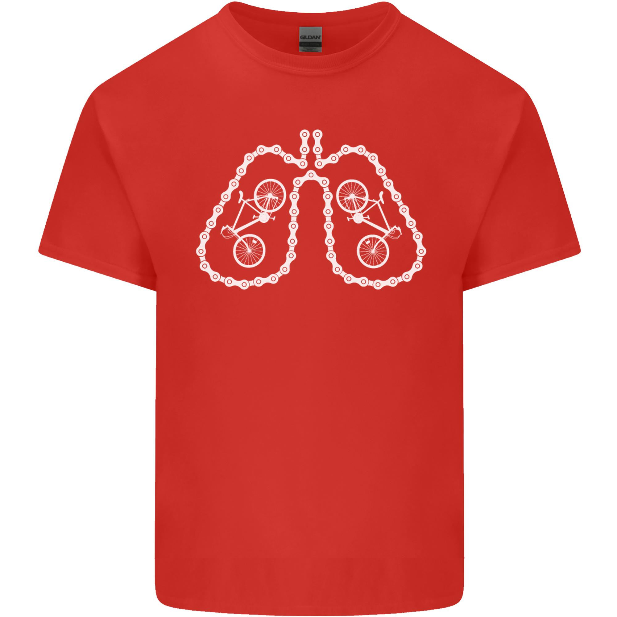 Bicycle Lungs Cyclist Funny Cycling Bike Unisexs Light Cotton Tshirt S
