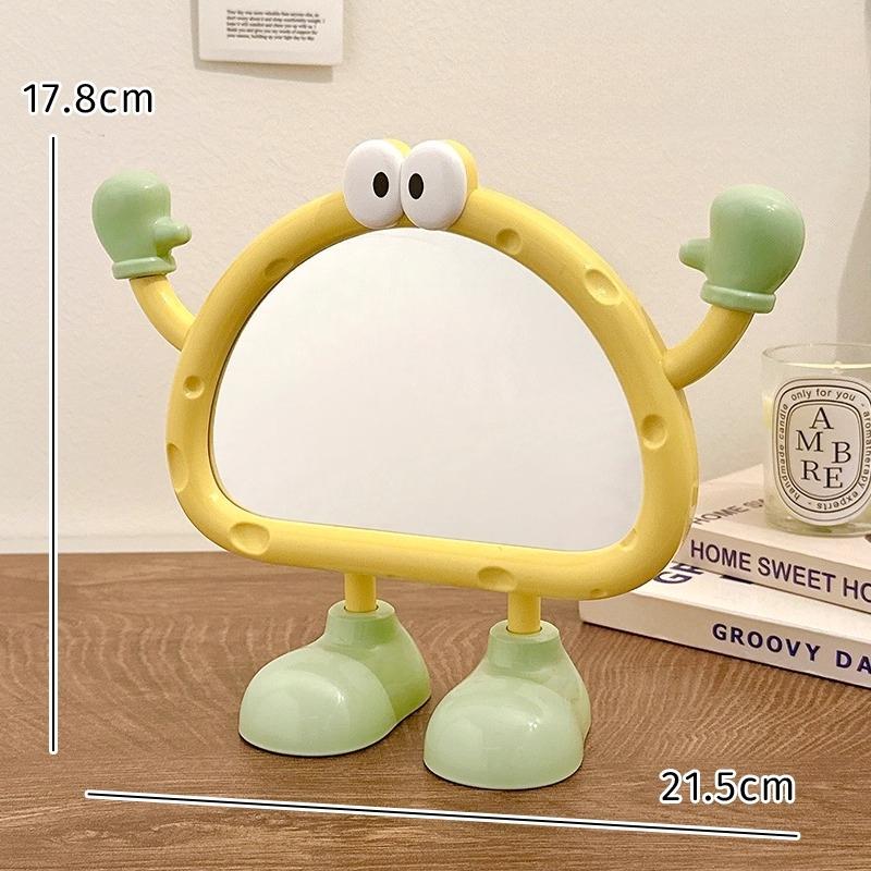 Big Feet Series Cute Make Mirrors Funny Cosmetic Mirror for Women Girls Room Desktop Decor Adjustable Plastic Mirror Wholesales
