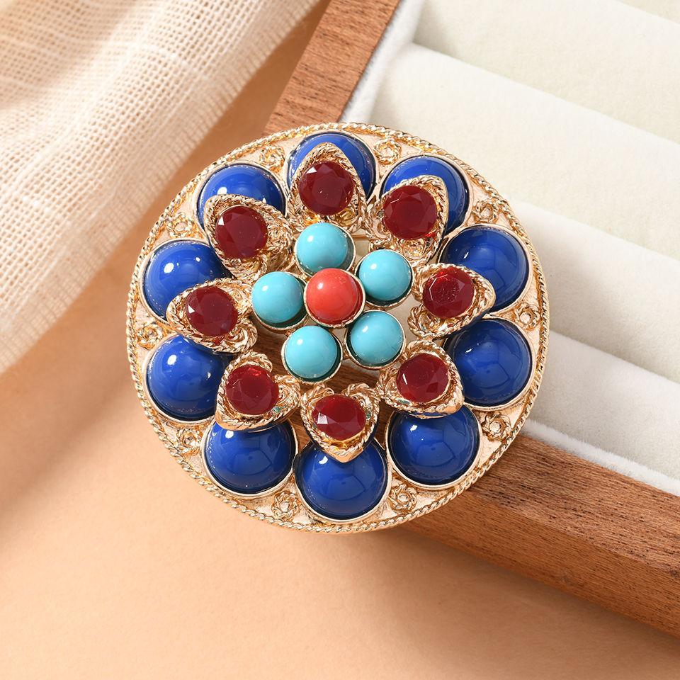 

Классические Элегантные Бусины Красочные Броши Значки Для Женщин Мужчин Винтажные Элегантные Леди Крест Одежда Пальто Булавка Аксессуары Пряжки