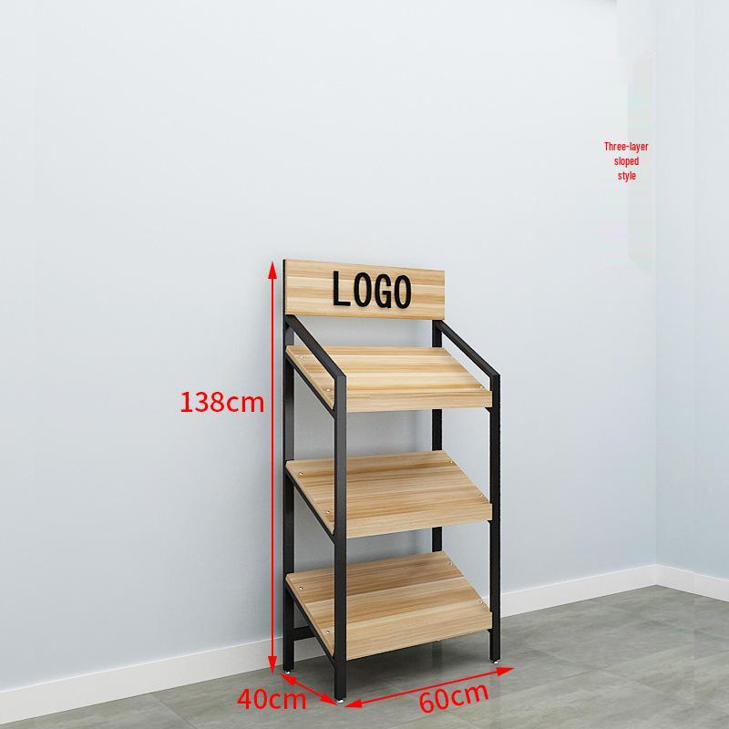 Slanted Multi-Layer Display Rack for Snacks, Jewelry, and Shoes
