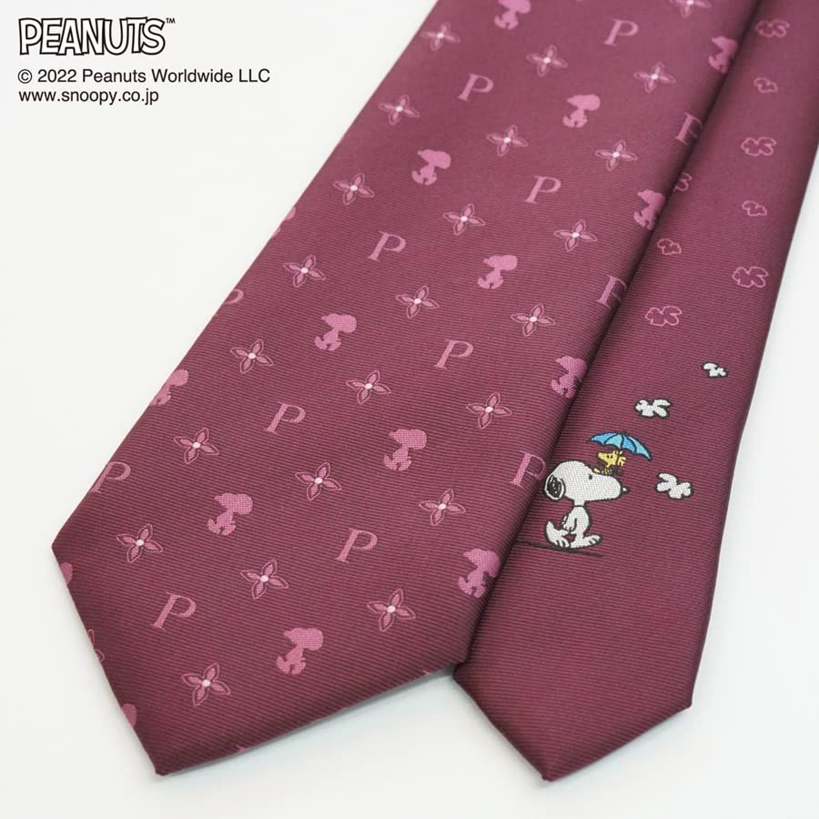 Peanuts Snoopy Tie PND48169 Red SNOOPY Business Brand Tie Gift