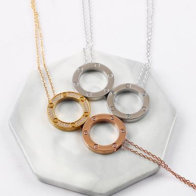 Big Cake Pearl Necklace Star Ring Necklace Couple Necklace Versatile Pendant