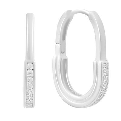 Silver Earrings with Cubic Zirkonia (2192671)