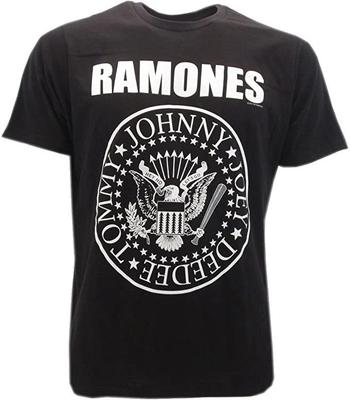 RAMONES T-Shirt T-Shirt Black JOHNNY JOEY DEEDEE TOMMY Rock Music