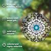 Blaues Mandala Windspiel Wandbehang Gartendekor Außenschmuck Nicht elektrisch Visueller Effekt Geschenk für Zuhause Hof