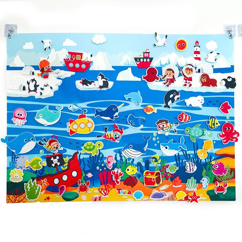 Farm Animals Felt Story Board Collection Storytelling Early Learning Interactive Play Kit Wall Hanging Puzzle Playthings Ideal for Toddlers Gifts