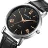 Luminous Quartz Watches: Stylish Men's, Women's & Couple's Waterproof Designs with Steel or Leather Bands
