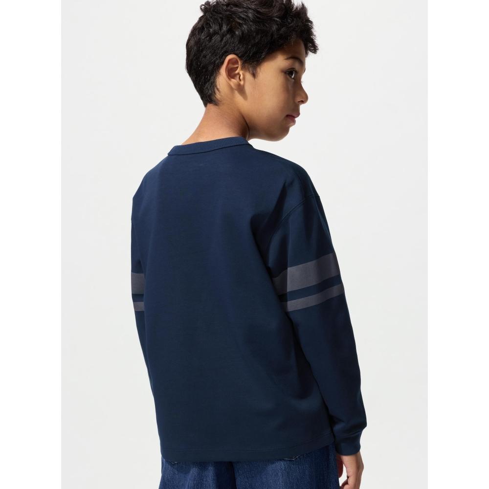 Uniqlo Kids Airism CoTTon Crewneck T  Graphic  Long Sleeve 