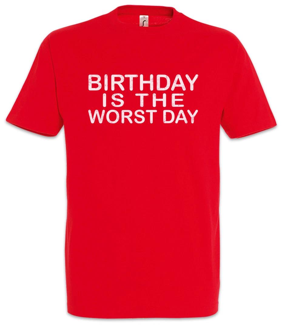 Birthday Is The Worst Day kids boys T-Shirt Grumpy Kid Grouch I hate Birthdays Fun Geek 110