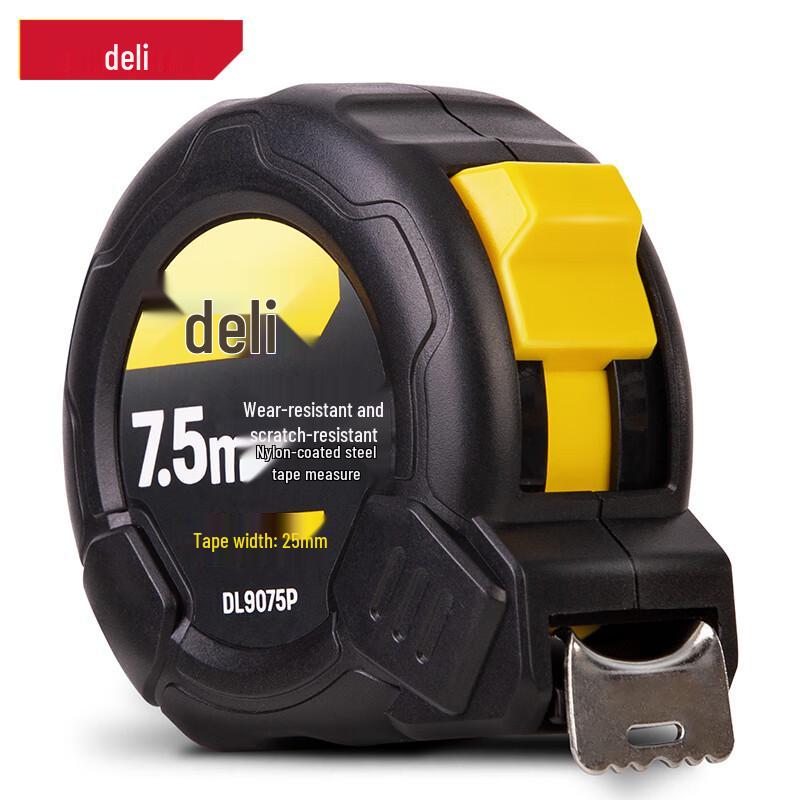 Deli Nylon Coated Steel Measuring Tape 7.5m x 25mm