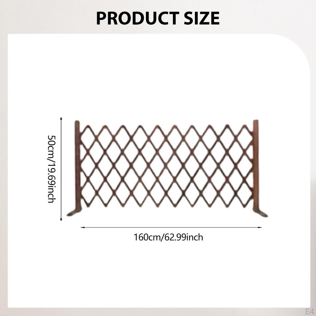 Dekorativt Gitterstaket Pergola Utdragbar Trä för Trädgård
