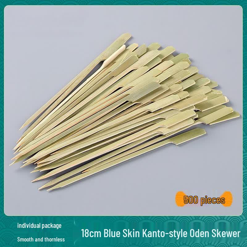 Oeny Japanese Disposable Flat Bamboo Skewers