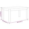 Vidaxl Stolik Kawowy, 80X50X40 Cm, Lite Drewno Sosnowe