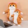 Plush Toy Cute Cat Funny Expression Doll Girl Throw Pillow