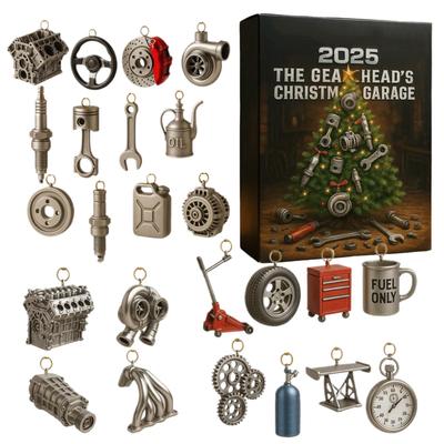 24 Days Christmas Calendar Advent 2D Acrylic Flat Count To Christmas Decoration New Year Hanging For Office School Garage Living