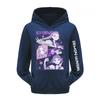 Kids' Long Sleeve Loose Pullover Letter Print Drawstring Hooded Sweatshirt