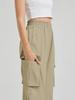 Spring Autumn New Women's Casual Workwear Loose Pocket Sports Pants with Elastic Cuff Long Leg Pants