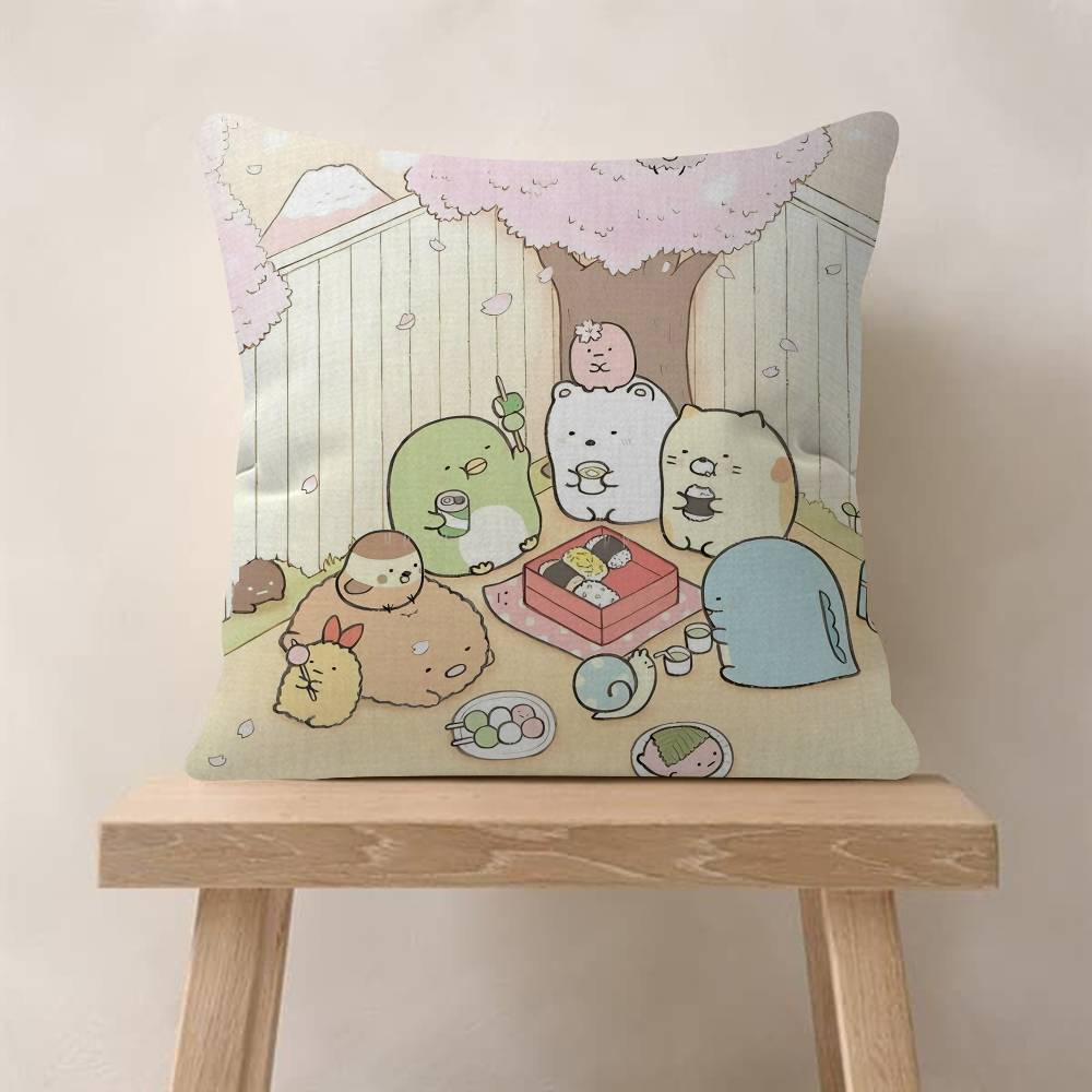 Cartoon Sumikko Gurashi Cool Cushion Cover x Polyester Sofa Cushions Decorative Throw Pillows Home Decoration Pillowcover