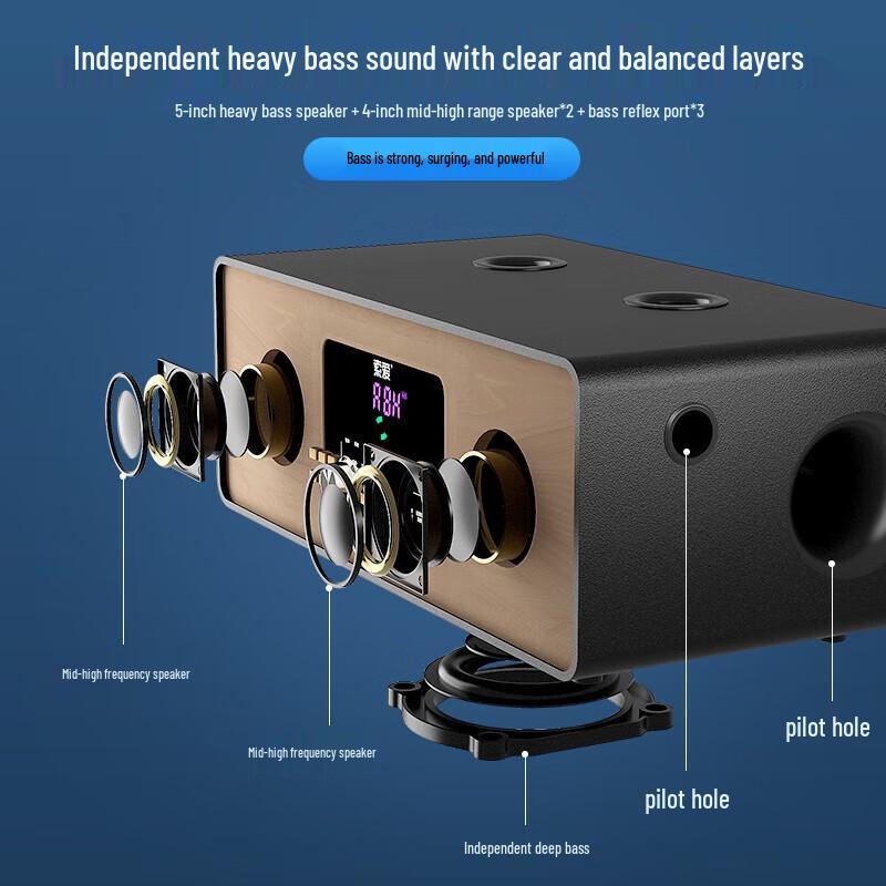 Soaiy SA-620 Home KTV Audio System with Dual Microphones