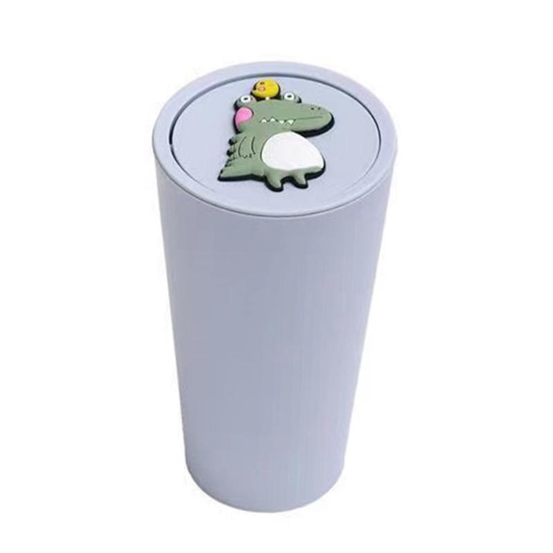 Car Trash Can, Car Trash Cup with Lid,Multipurpose Trash Can for Car, Office & Home,Desktop Trash Can Storage Box