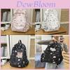 Style Girl Backpack With Star Print Nylon Lightweight Casual For Teenagers