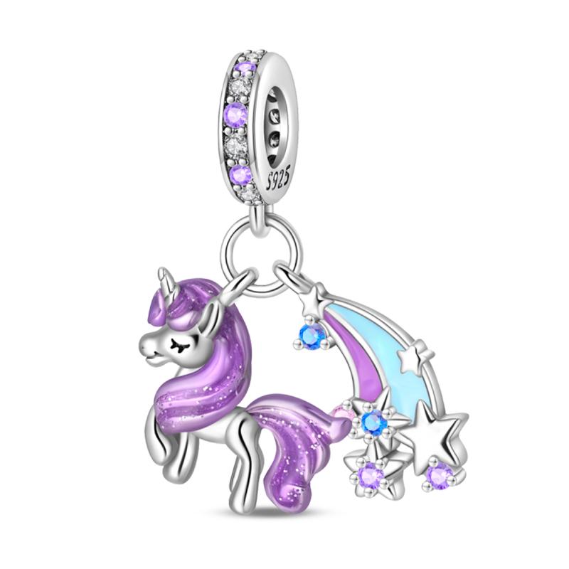 Fun Copper Magic Hat Card Graffiti Amusement Park Circus Charms Beads Fit Pan Original Bracelets Diy Fine Jewelry