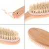 Wood + Bristle Full Body Natural Bristle Dry Skin Exfoliation Brush Massager Cleaner Scrubber